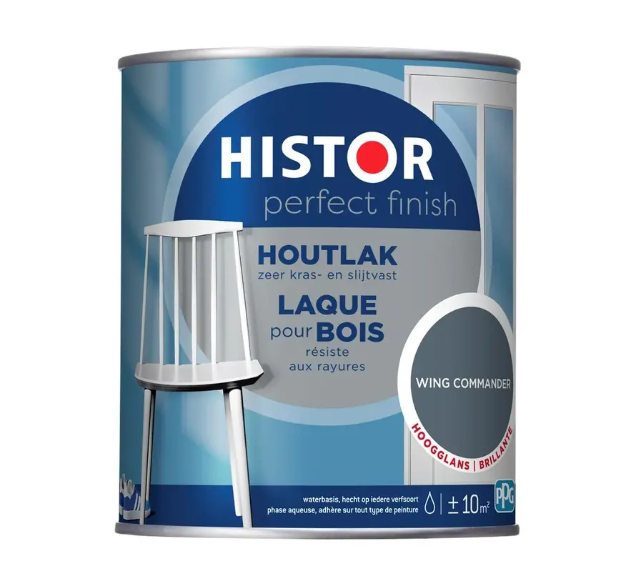 Histor Perfect Finish Houtlak Hoogglans Wing Commander - 750 ML