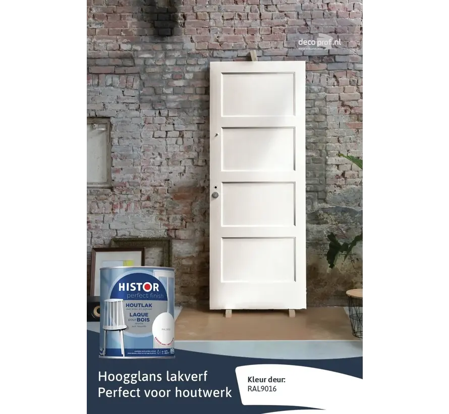 Histor Perfect Finish Houtlak Hoogglans RAL9016 - 250 ML