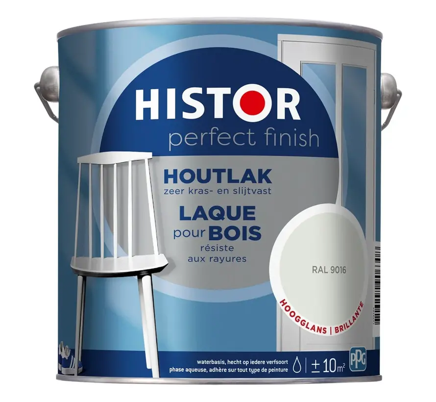 Histor Perfect Finish Houtlak Hoogglans RAL9016 - 250 ML