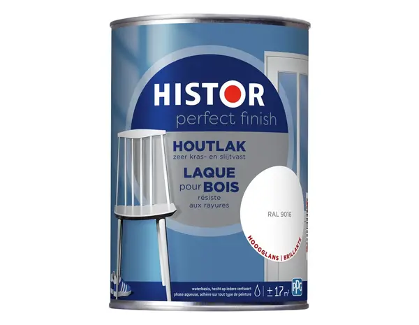 Histor Perfect Finish Houtlak Hoogglans RAL9016 Histor Perfect Finish Houtlak Hoogglans RAL9016
