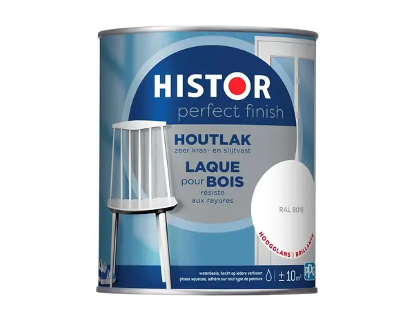 Histor Perfect Finish Houtlak Hoogglans RAL9016 Histor Perfect Finish Houtlak Hoogglans RAL9016