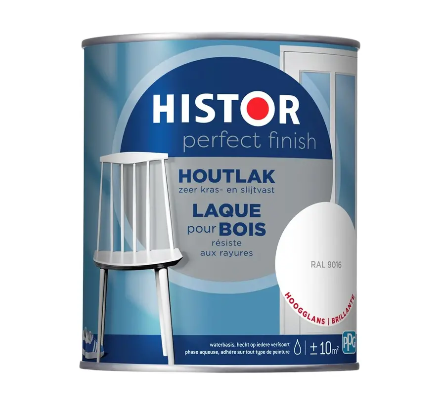 Histor Perfect Finish Houtlak Hoogglans RAL9016 - 250 ML