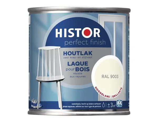 Histor Perfect Finish Houtlak Hoogglans RAL9003 Histor Perfect Finish Houtlak Hoogglans RAL9003