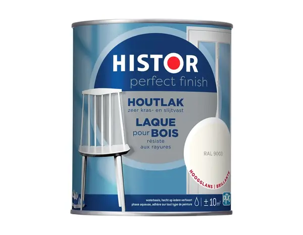 Histor Perfect Finish Houtlak Hoogglans RAL9003 Histor Perfect Finish Houtlak Hoogglans RAL9003