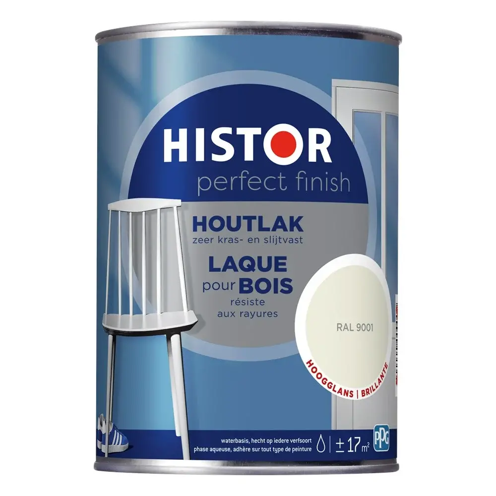 Histor Perfect Finish Houtlak Hoogglans RAL9001