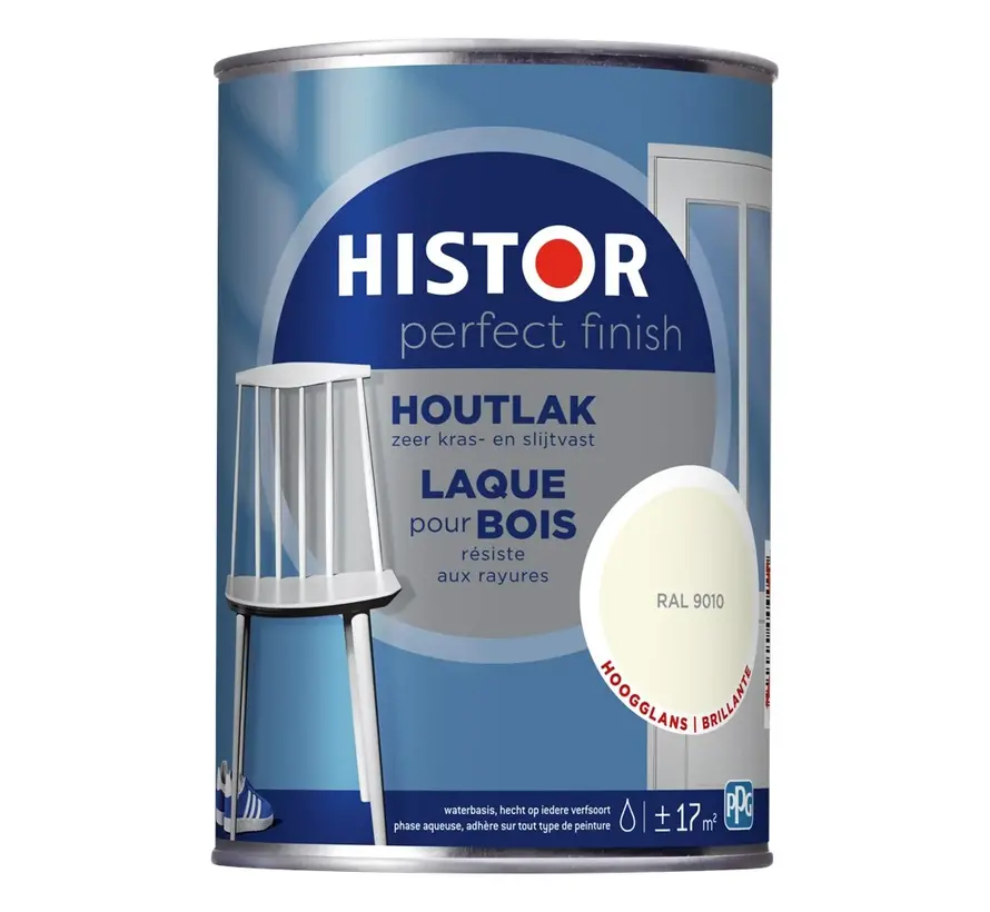 Histor Perfect Finish Houtlak Hoogglans RAL9010 - 250 ML