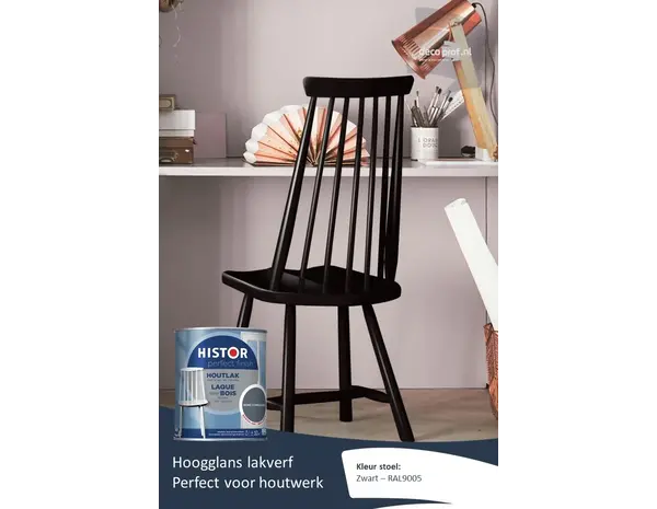 Histor Perfect Finish Houtlak Hoogglans Zwart Histor Perfect Finish Houtlak Hoogglans Zwart
