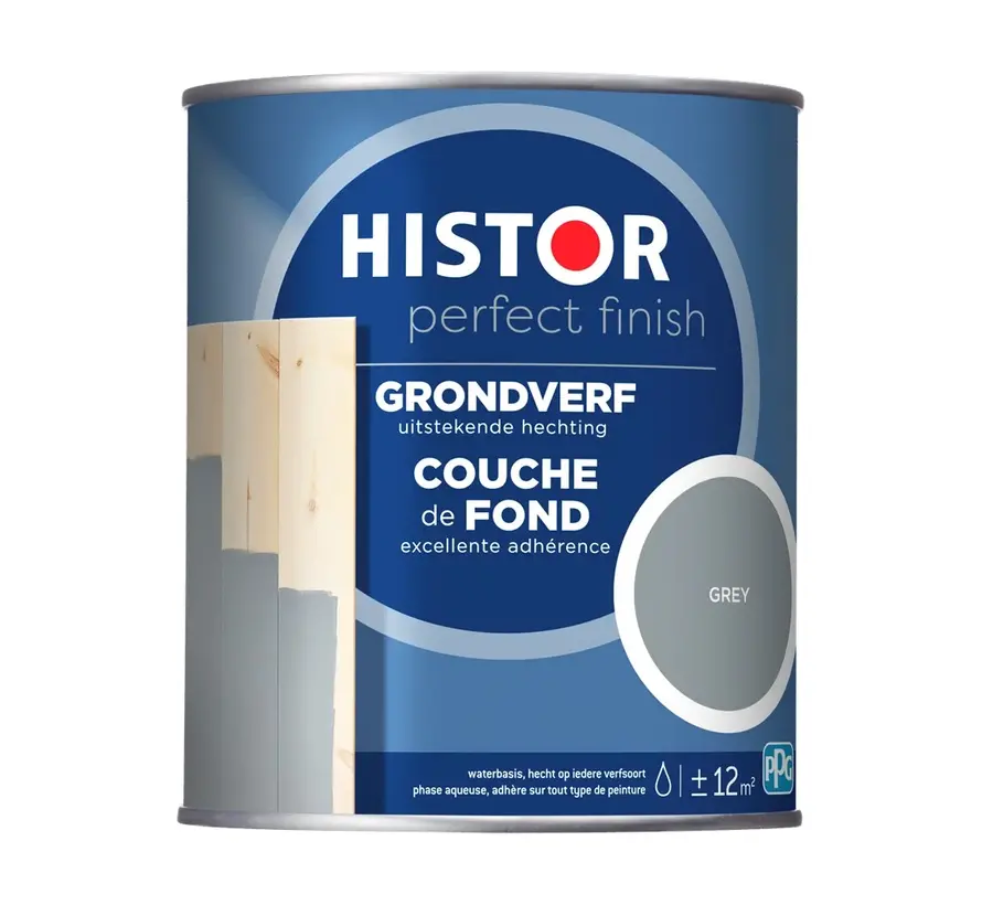 Histor Perfect Finish Grondverf Grijs - RAL 7037 - 250 ML