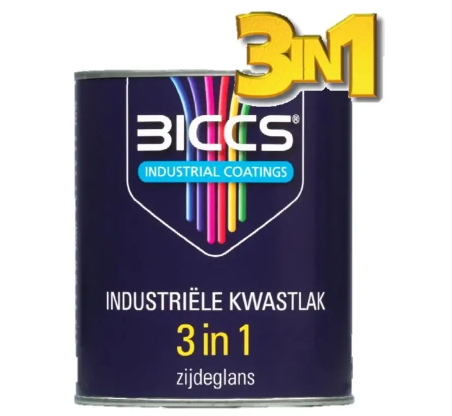 Biccs Industriële Kwastlak 3-in-1 Zijdeglans - 1 LTR 