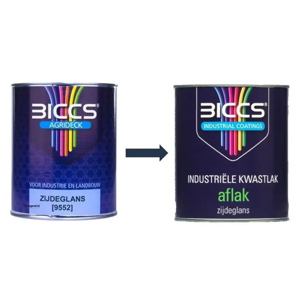 Biccs Industriële Kwastlak Zijdeglans Biccs Industriële Kwastlak Zijdeglans