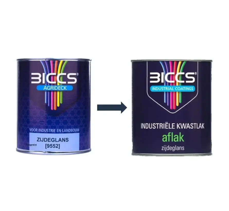 Biccs Industriële Kwastlak Zijdeglans - 1 LTR 