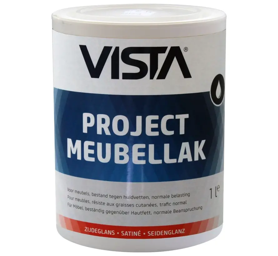 Vista Project Meubellak Zijdeglans - 1 LTR
