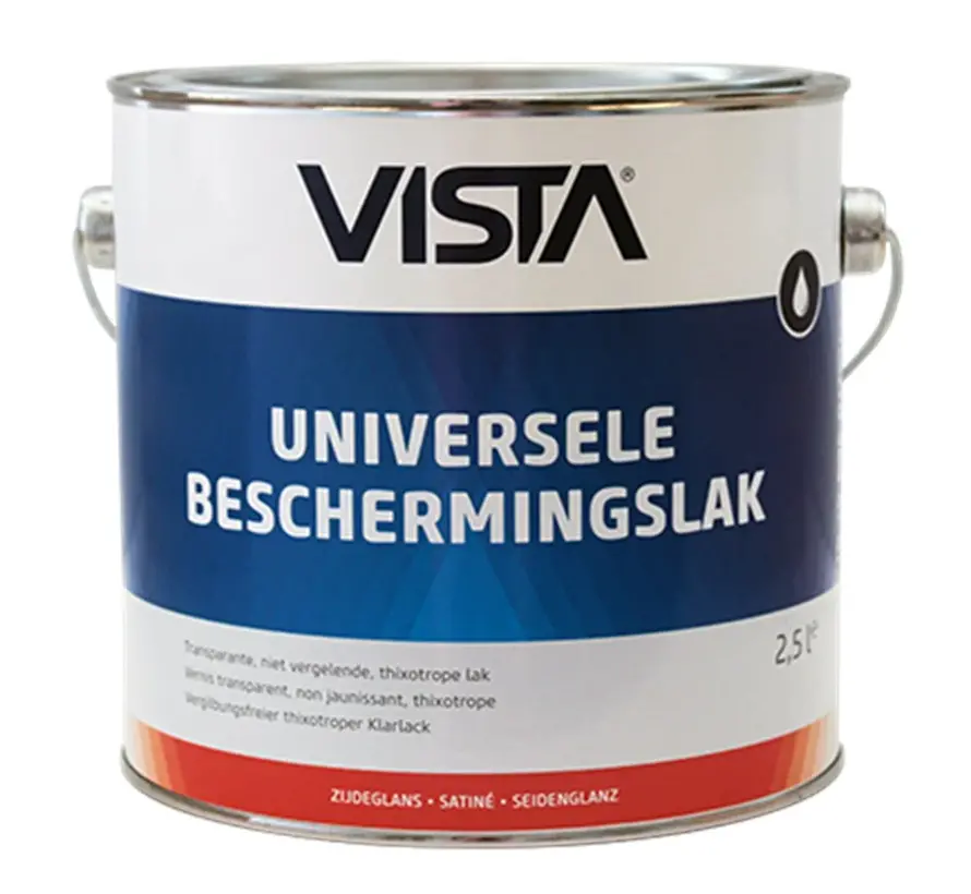 Vista Universele Beschermingslak Zijdeglans Blank - 750 ML