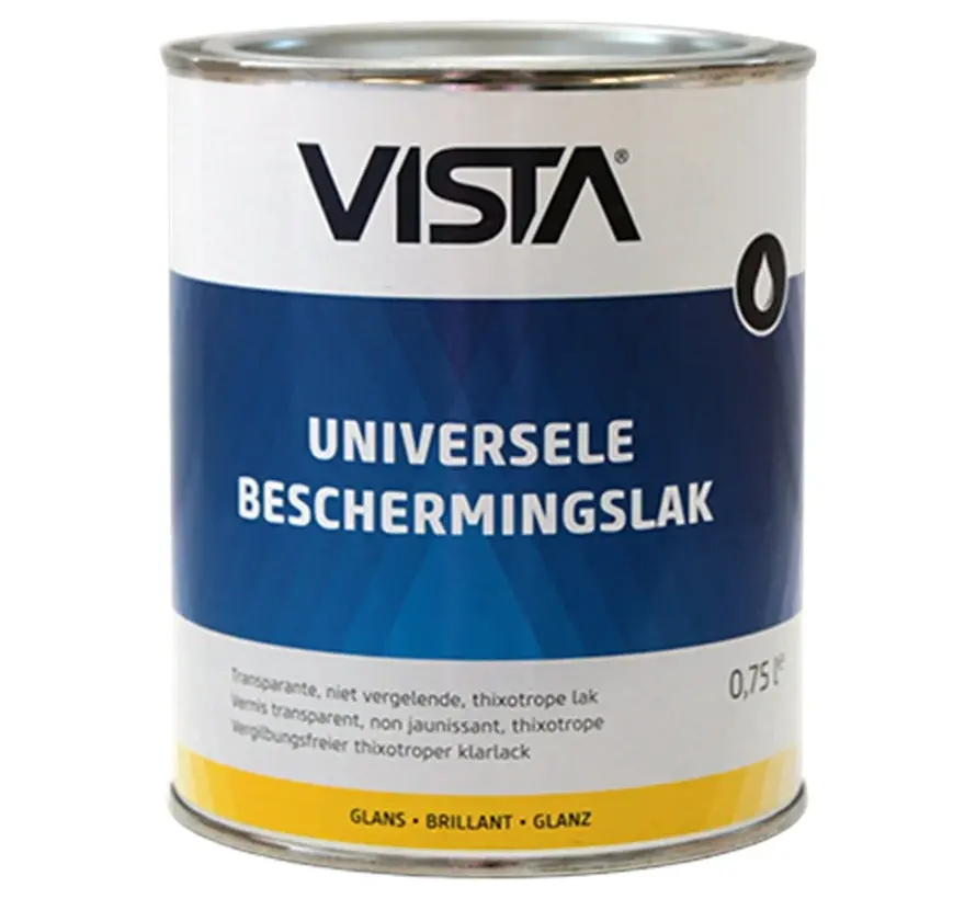 Vista Universele Beschermingslak Hoogglans Blank - 750 ML