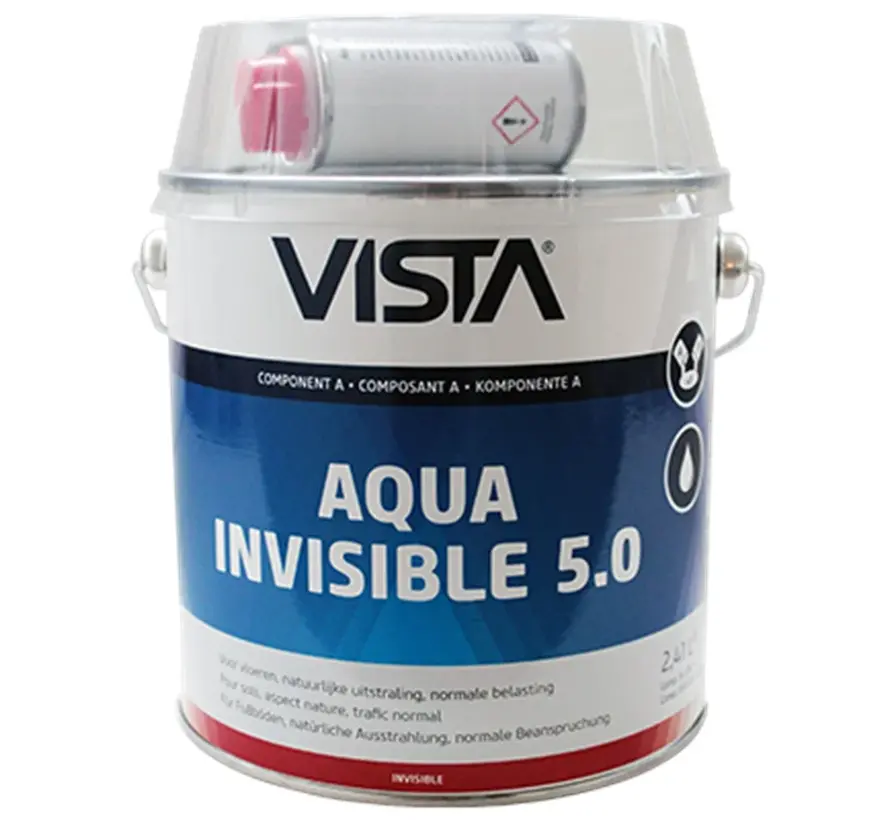 Vista Aqua Invisible 5.0 | Extra Matte Parketlak - 1 LTR