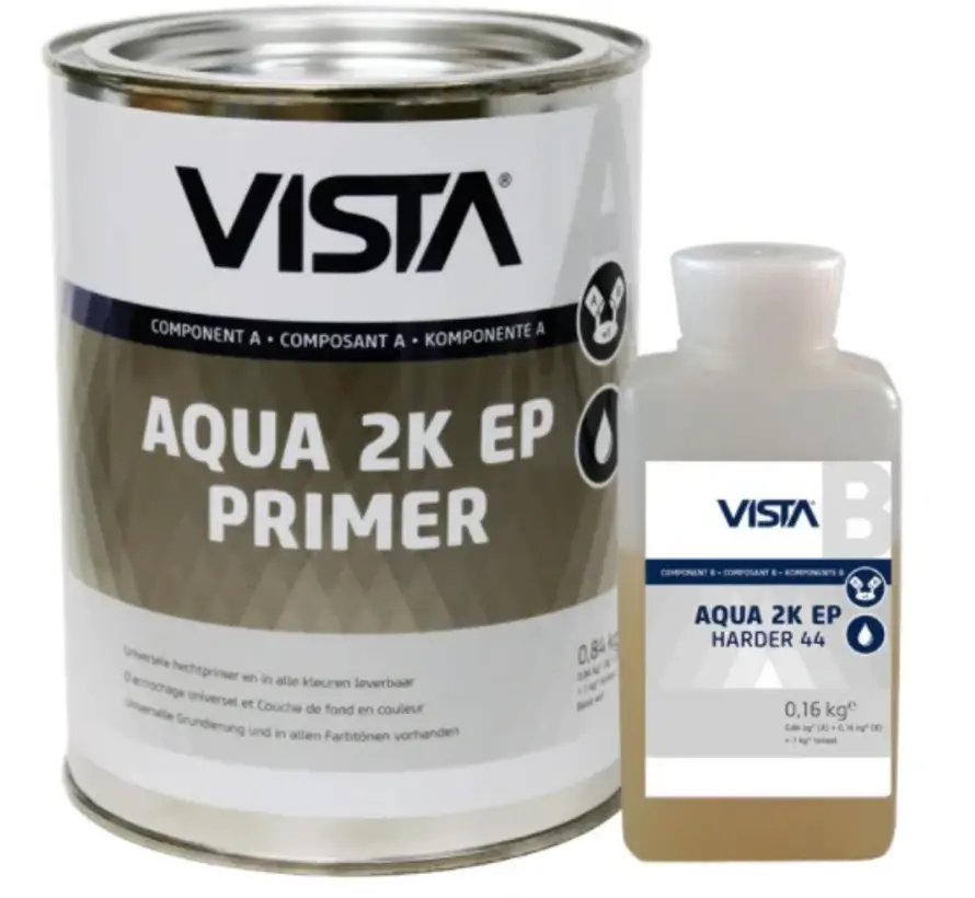 Vista Aqua 2K EP Primer | Grondverf Binnen & Buiten - 1 KG 