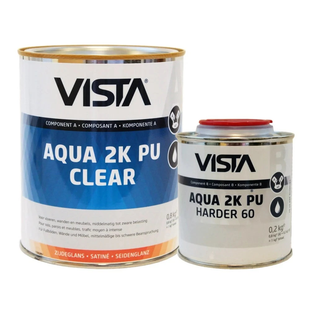 Aqua 2K PU Clear Zijdeglans | Blanke Lak | 5 KG