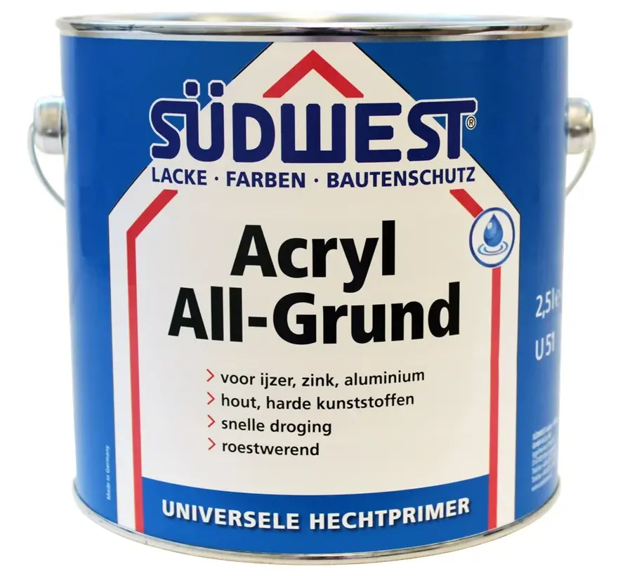 Sudwest Acryl Allgrund Wit - 370 ML