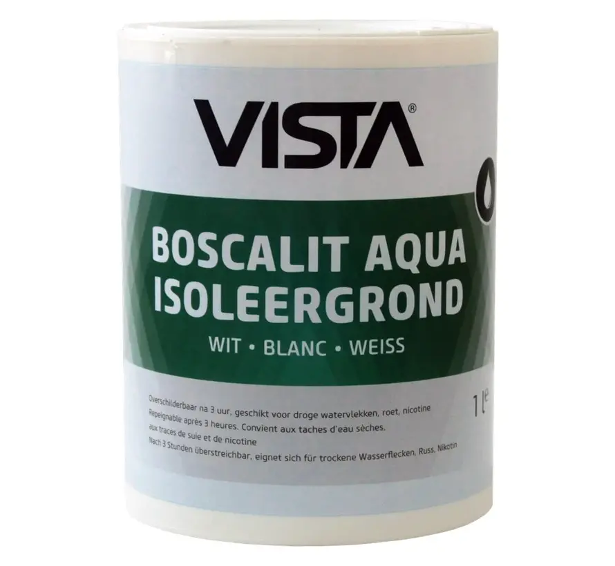 Vista Boscalit Aqua Wit | Isolerende Grondverf Binnen - 1 LTR