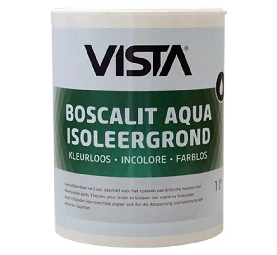 Vista Boscalit Aqua Transparant | Isolerende Grondverf Binnen - 1 LTR