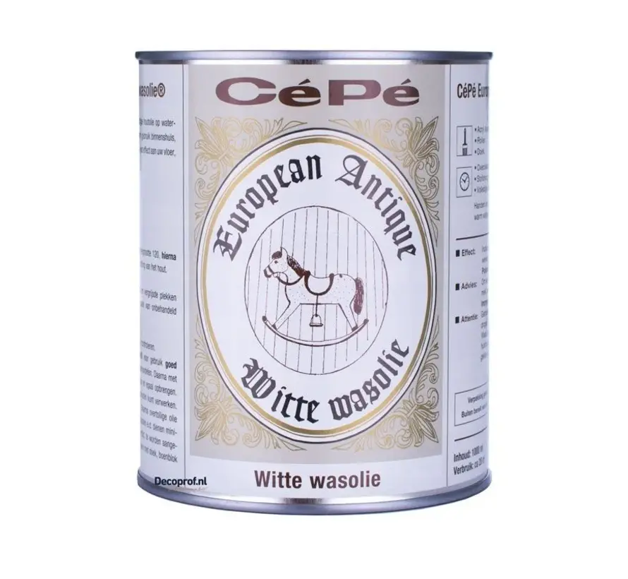 Cepe Beitsen Antiek Witte Wasolie - 500 ML