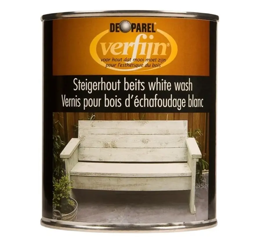 Verfijn Steigerhoutbeits White Wash - 750 ML