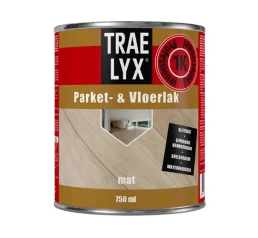 Trae-lyx Parket- en Vloerlak Mat - 750 ML