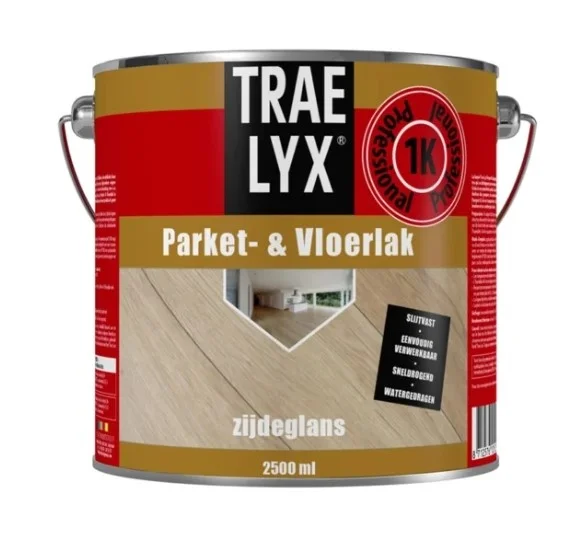 Parket| en Vloerlak Zijdeglans | 2,5 LTR