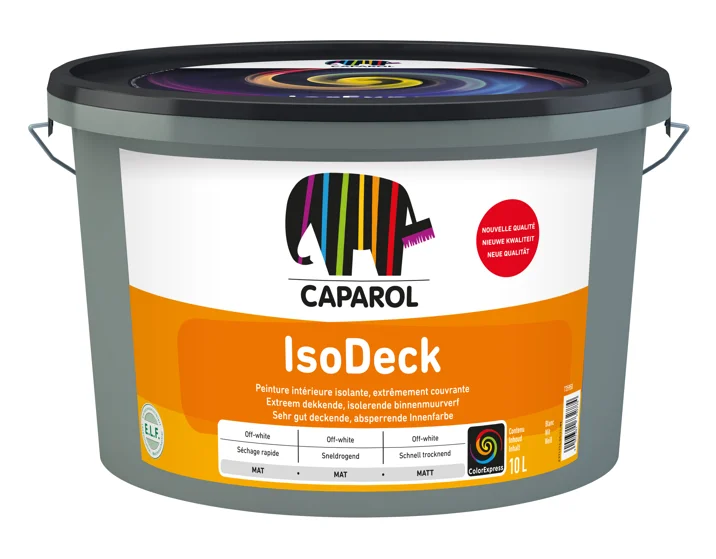 Isodeck | Isolerende Matte Muurverf | 10 LTR | Wit
