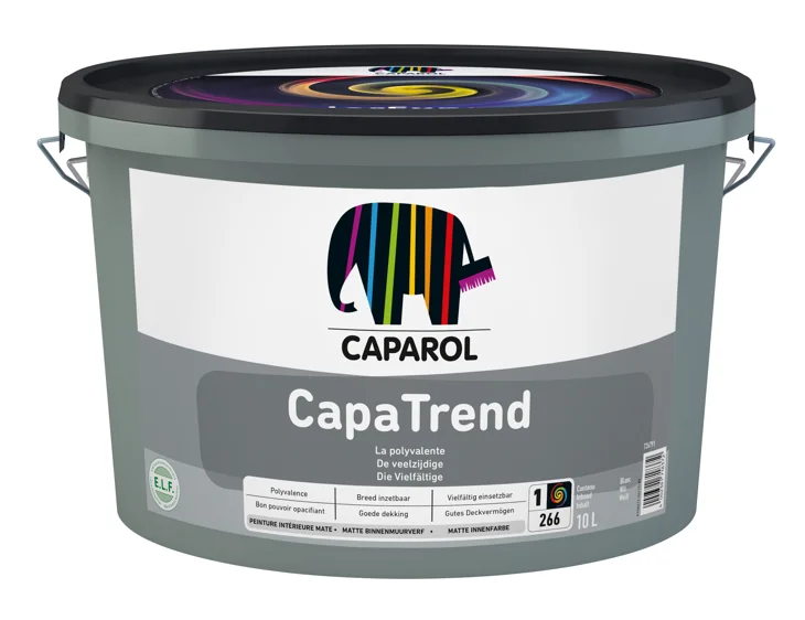 Capatrend | Matte Muurverf | 2,5 LTR | Wit