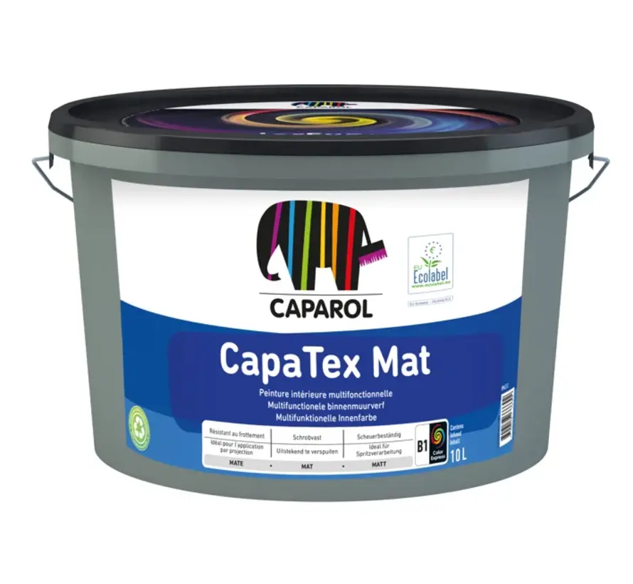 Caparol Capatex Mat | Matte Muurverf en Plafondverf - 5 LTR 