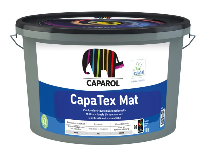 Capatex Mat | Matte Muurverf en Plafondverf | 5 LTR | Wit