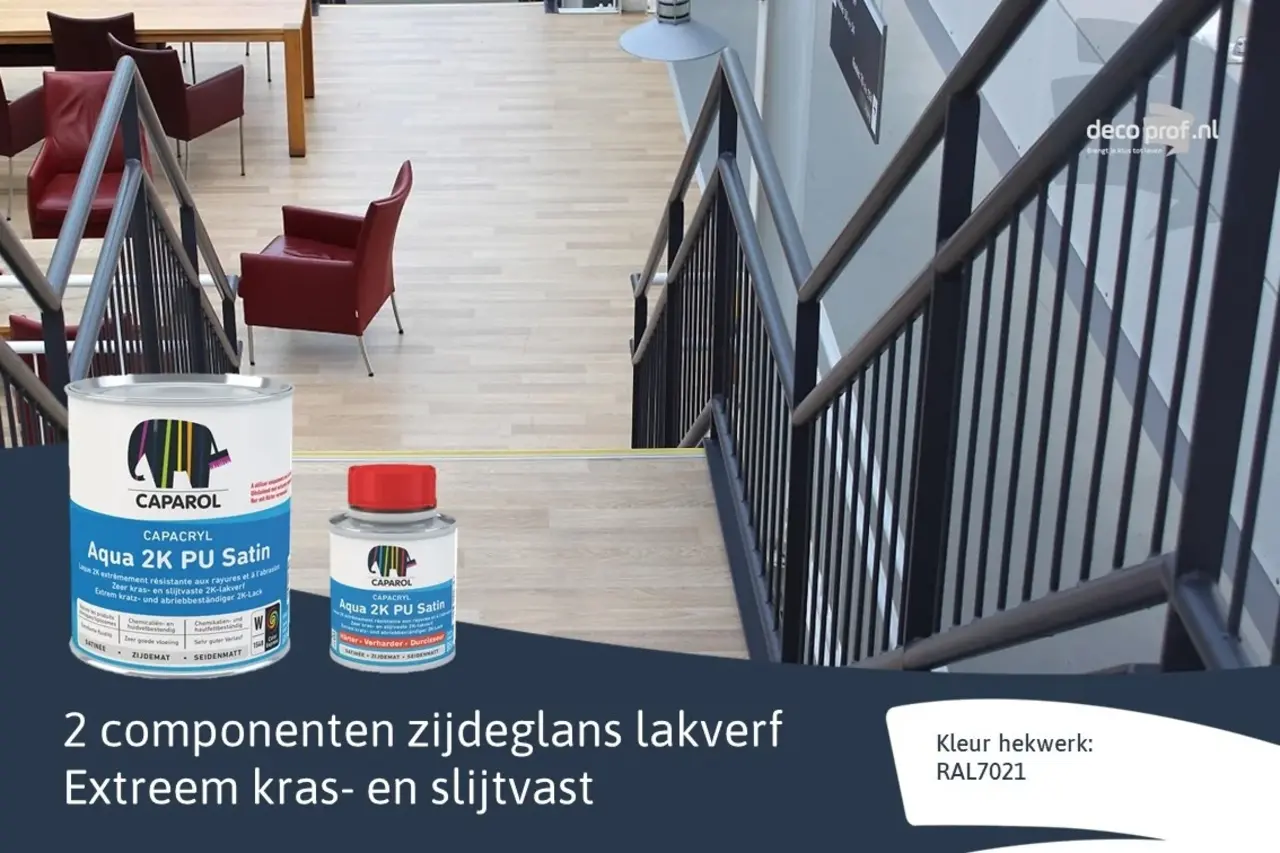 Caparol Capacryl Aqua 2K PU Satin | 2K Zijdeglans Lakverf Caparol Capacryl Aqua 2K PU Satin | 2K Zijdeglans Lakverf