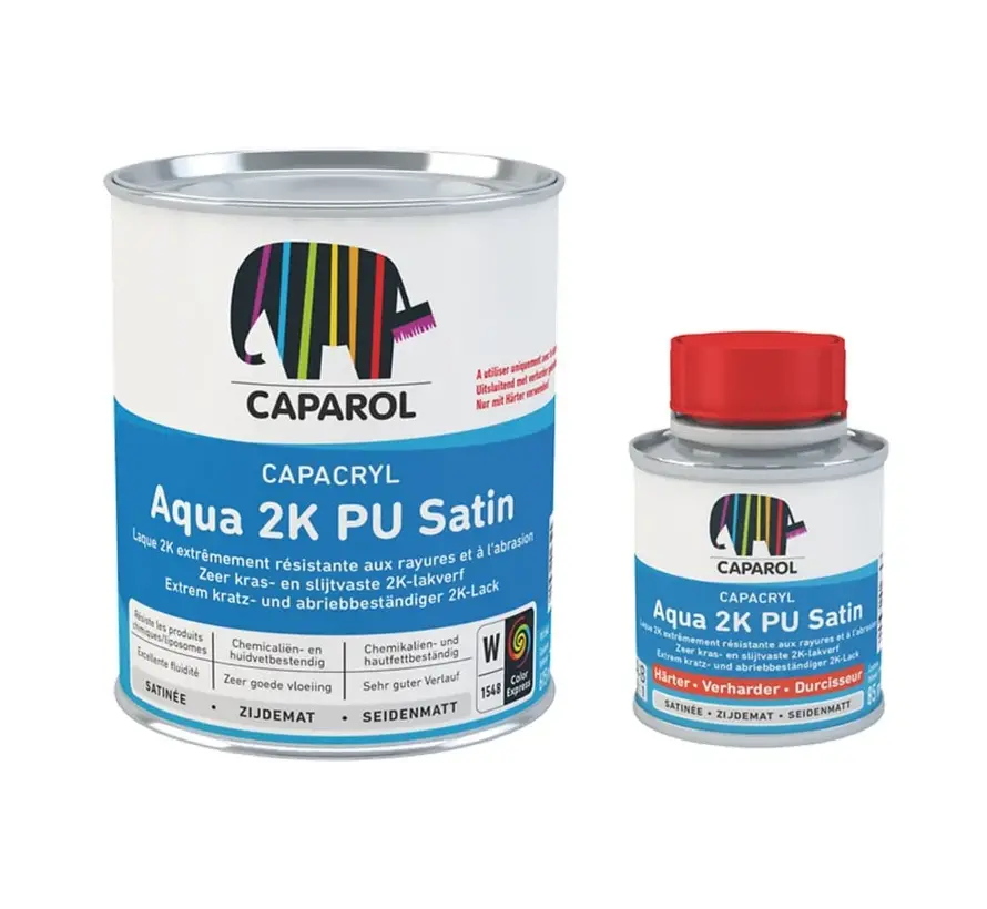 Caparol Capacryl Aqua 2K PU Satin | 2K Zijdeglans Lakverf - 700 ML 