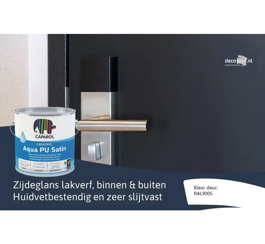 Caparol Capacryl Aqua PU Satin | Zijdeglans Binnen & Buiten Lakverf - 1 LTR 