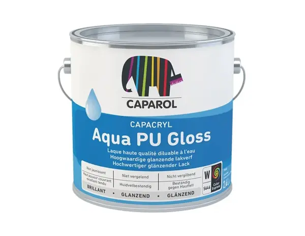 Caparol Capacryl Aqua PU Gloss | Hoogglans Binnen & Buiten Lakverf Caparol Capacryl Aqua PU Gloss | Hoogglans Binnen & Buiten Lakverf