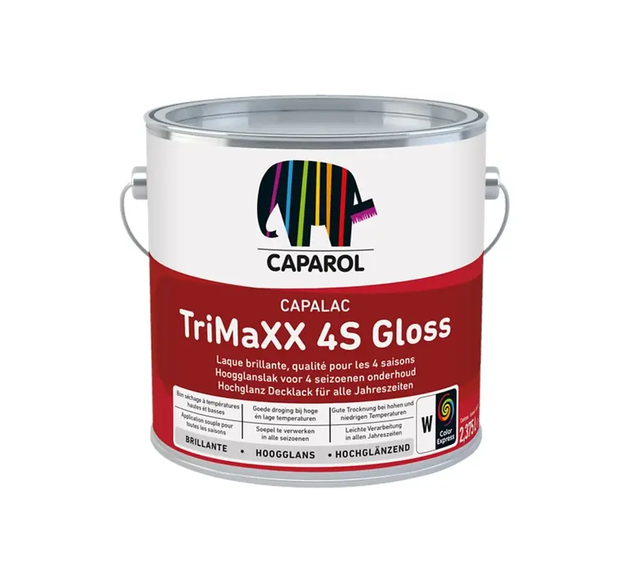 Caparol Capalac Trimaxx 4S Gloss | Hoogglans Lakverf Buiten - 1 LTR 