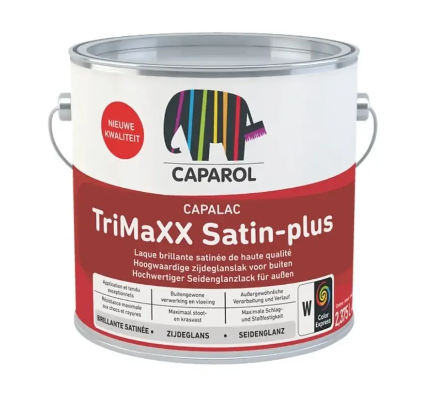 Caparol Capalac Trimaxx Satin-plus | Zijdeglans Lakverf Buiten - 500 ML 