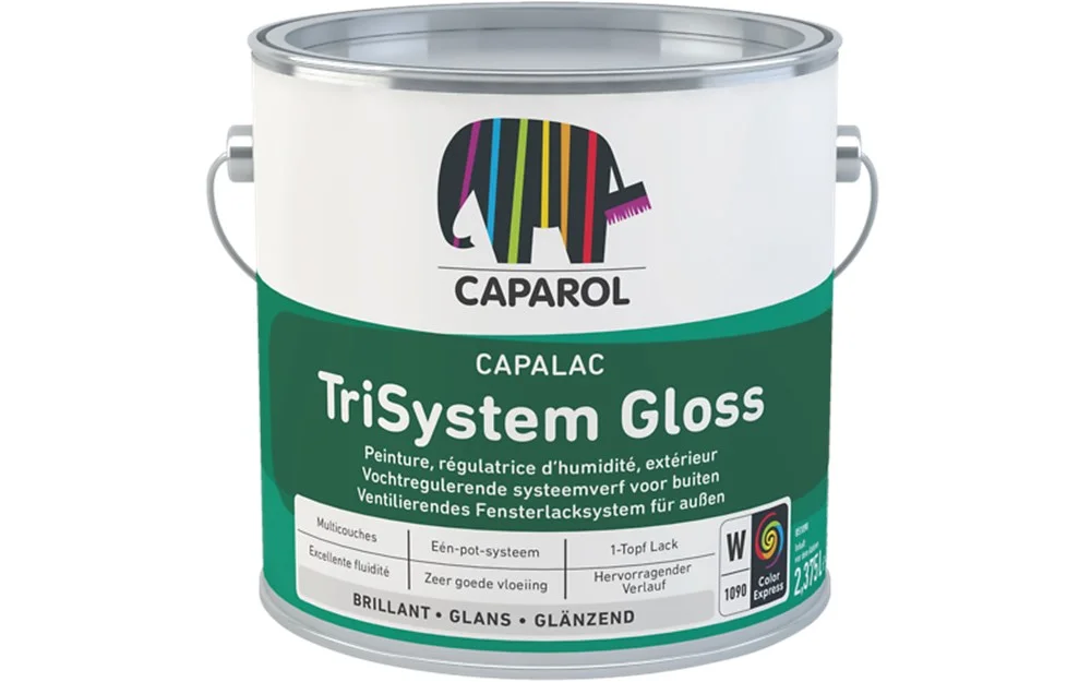 Capalac Trisystem Gloss | Hoogglans Eén|pot|systeem | 1 LTR | Wit