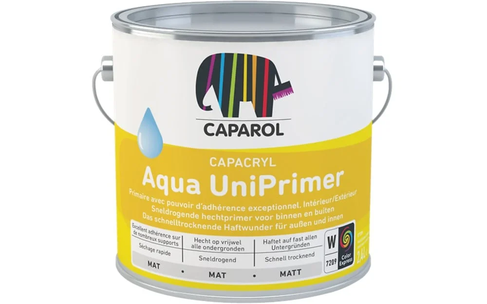 Capacryl Aqua Uniprimer | Grondverf Binnen & Buiten | 2,5 LTR | Wit