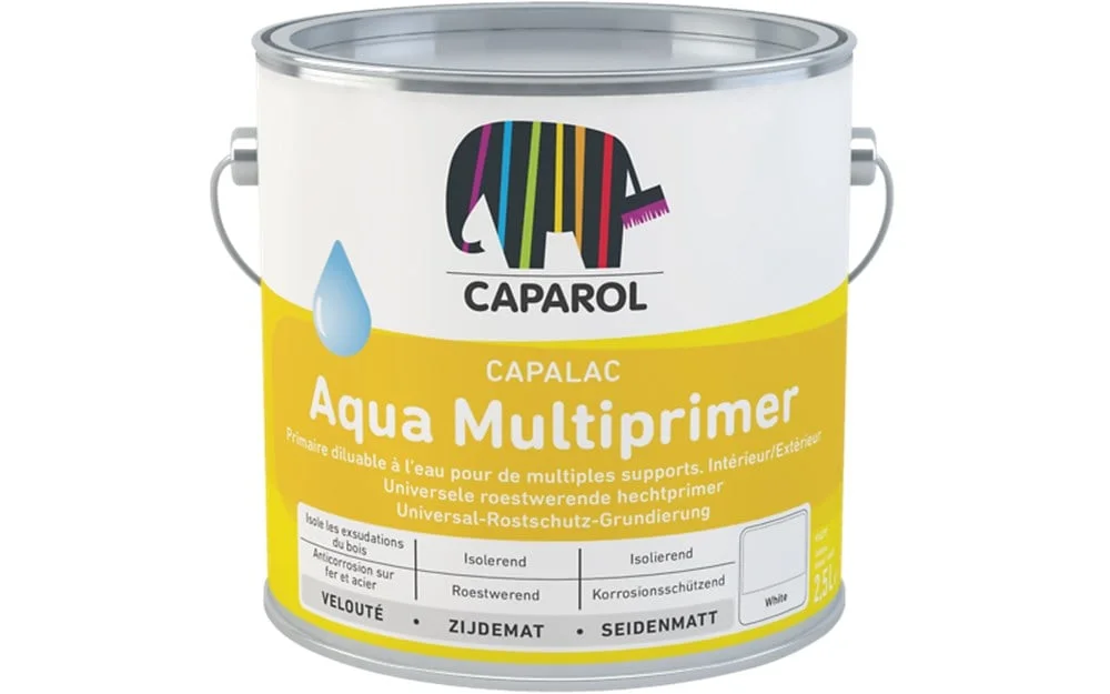 Capacryl Aqua Multiprimer | Grondverf Binnen & Buiten | 2,5 LTR | Wit