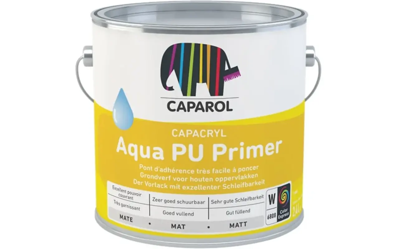 Caparol Capacryl Aqua PU Primer | Grondverf Binnen & Buiten Caparol Capacryl Aqua PU Primer | Grondverf Binnen & Buiten