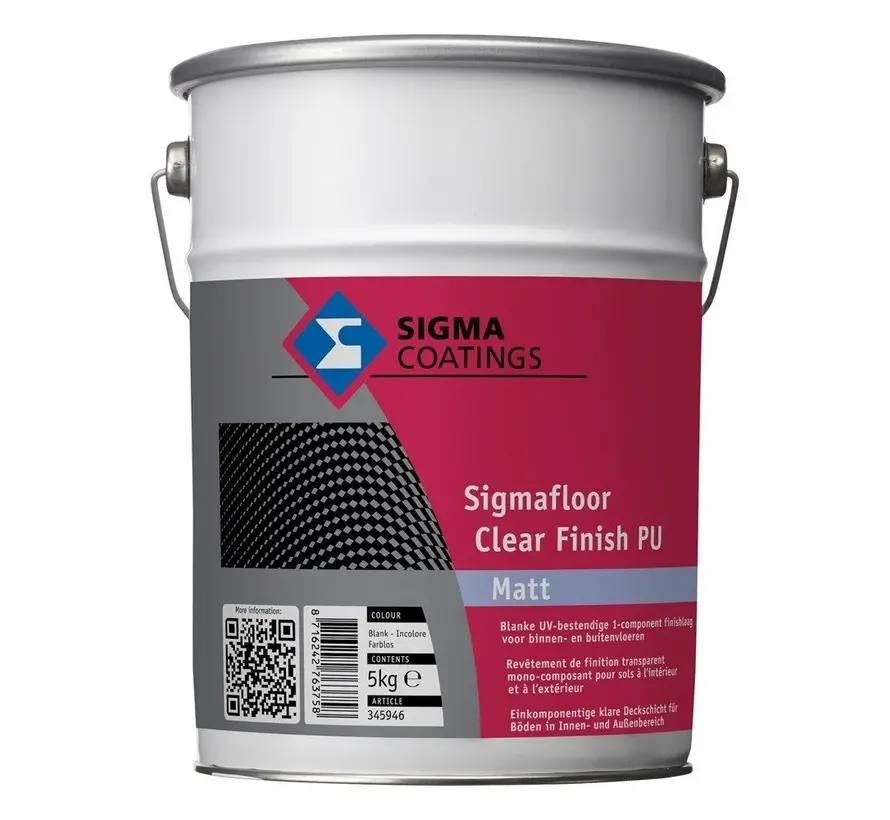 Sigma Sigmafloor Clear Finish PU Matt - 5 KG