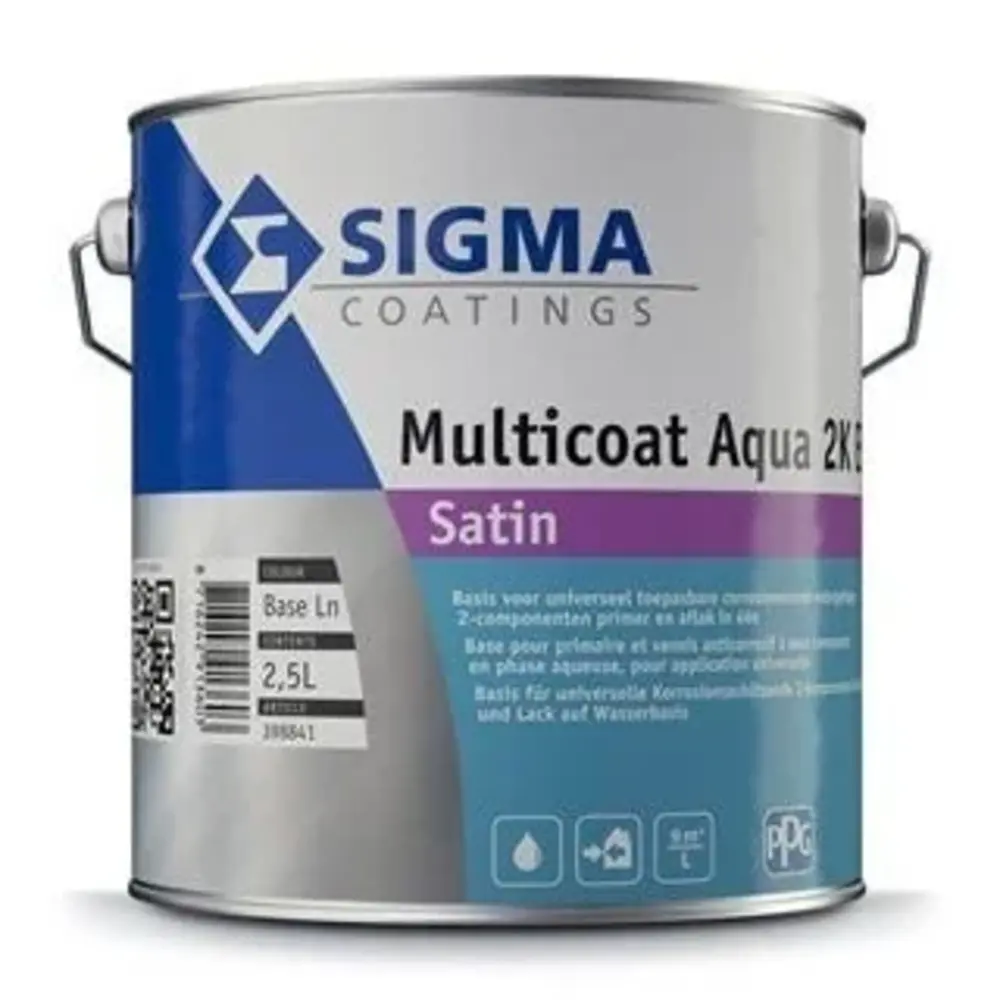 Sigma Multicoat Aqua 2K EP Satin | Zijdeglans Eén-pot-systeem Binnen & Buiten Sigma Multicoat Aqua 2K EP Satin | Zijdeglans Eén-pot-systeem Binnen & Buiten
