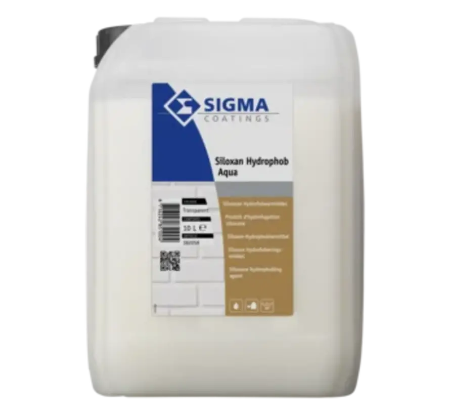 Sigma Siloxan Hydrophob Aqua | Hydrofobeermiddel - 10 LTR