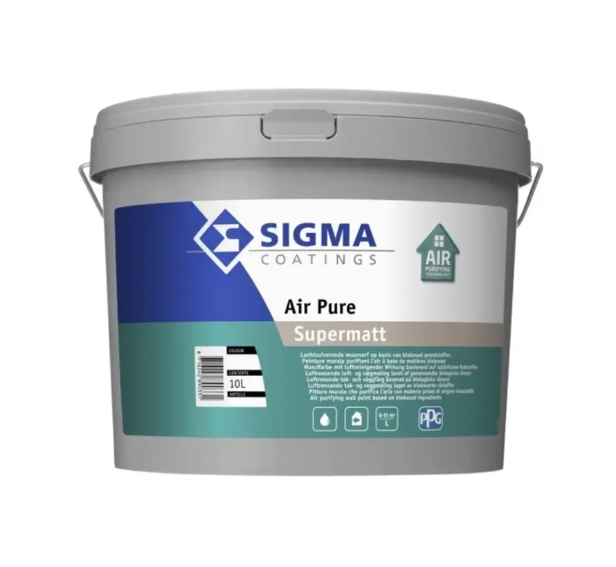 Sigma Air Pure Supermatt | Luchtzuiverende Muurverf - 2,5 LTR 