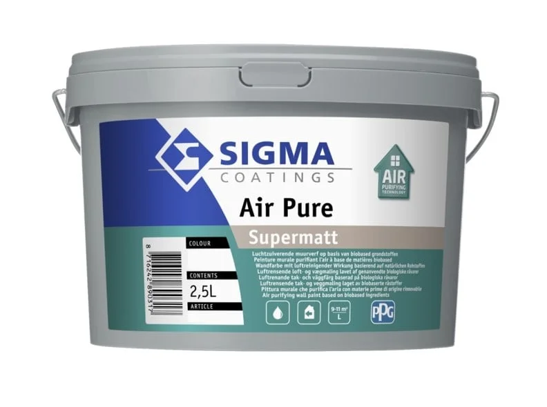 Sigma Air Pure Supermatt - Mengkleur - 2,5 l