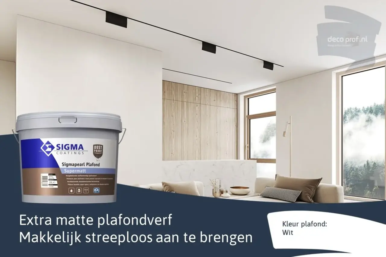 Sigma Sigmapearl Plafond Supermatt | Super Matte Plafondverf Sigma Sigmapearl Plafond Supermatt | Super Matte Plafondverf