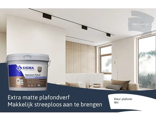 Sigma Sigmapearl Plafond Supermatt | Super Matte Plafondverf Sigma Sigmapearl Plafond Supermatt | Super Matte Plafondverf