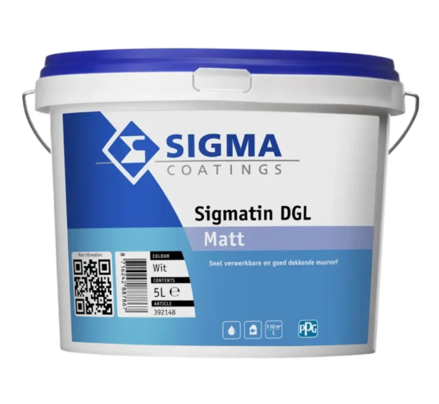 Sigma Sigmatin DGL Matt | Matte Muurverf - 2,5 LTR 